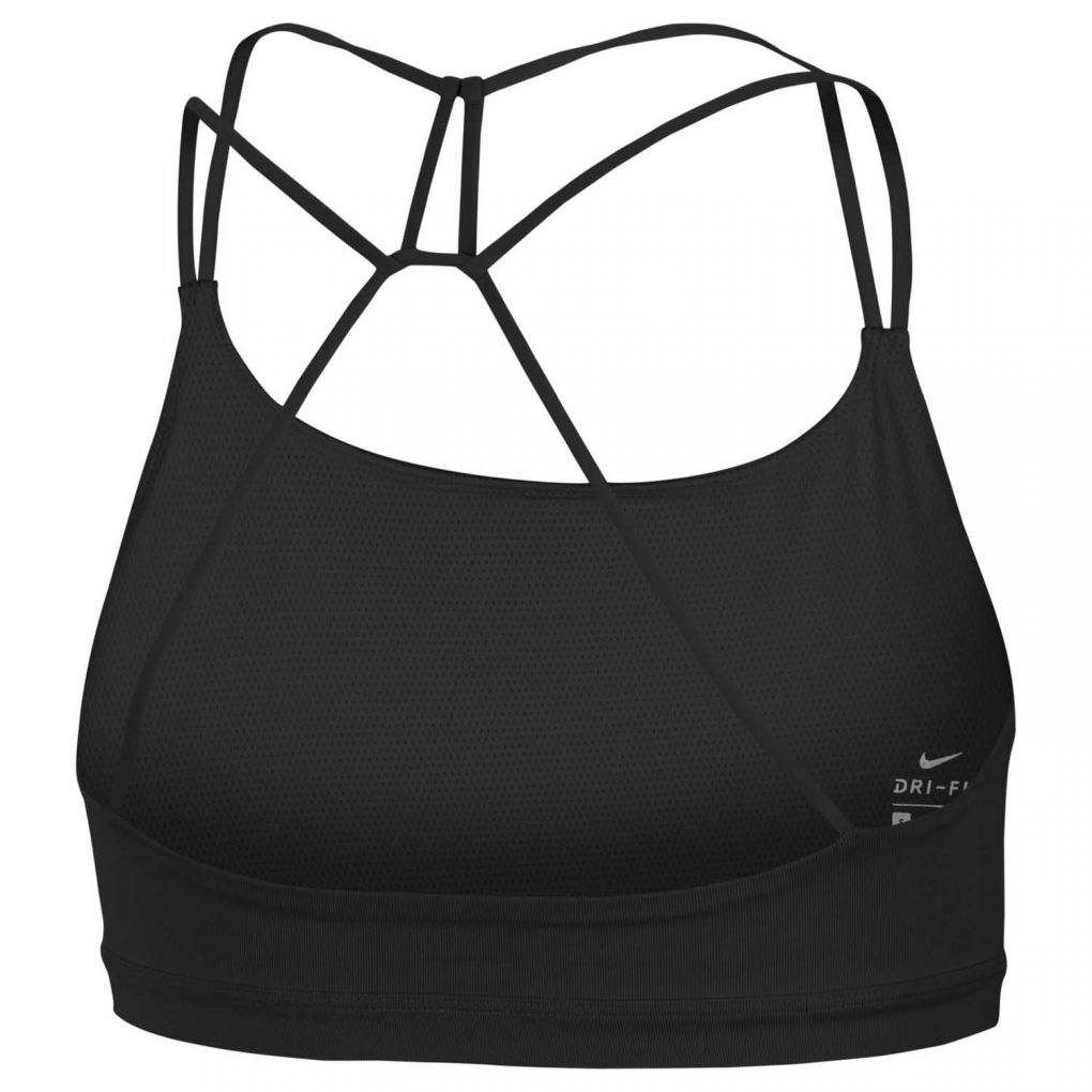 Nike Dri-Fit Indy Logo Sports Bra Multiple Sizes DD1203-010 Black White