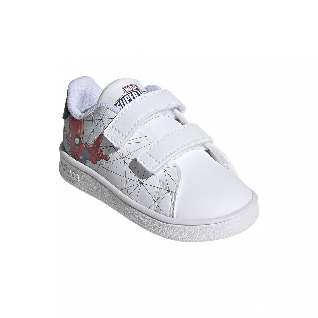 ADIDAS Bébé garçon Advantage Spiderman CF I Sneaker, FTWR White/FTWR  White/Better Scarlet, 20 EU