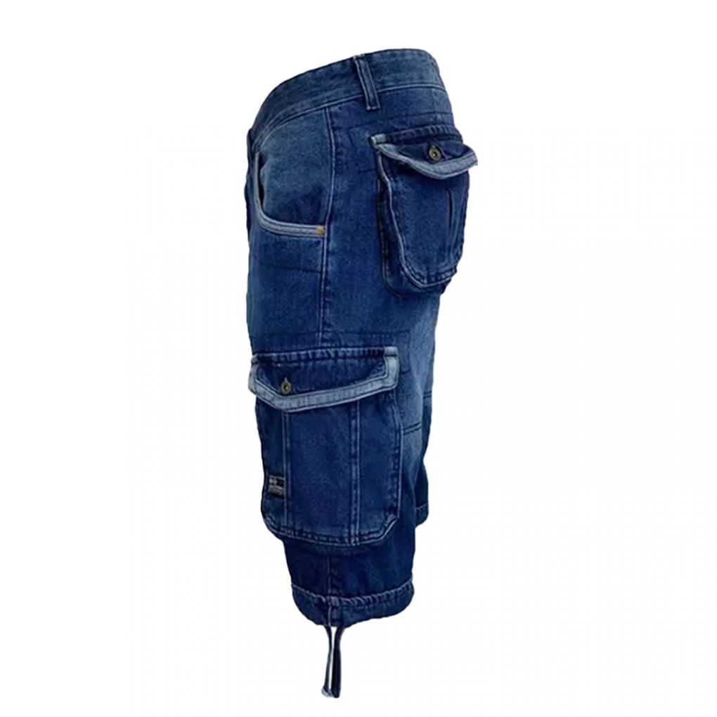 Mens crosshatch hotsell denim cargo shorts