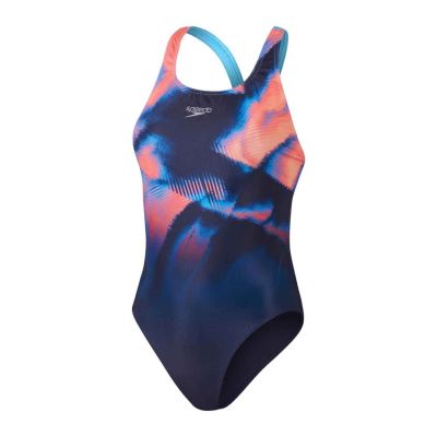 Speedo Placement Digital Powerback Swimsuit W