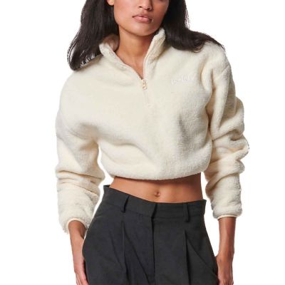Body Action Sherpa Half-Zip Fleece Top W