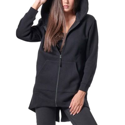 Body Action Long Fishtail Hooded Jacket W