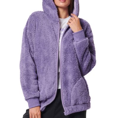 Body Action Oversized Full-Zip Sherpa Hoodie W