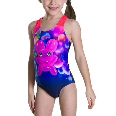 Speedo Shimmer Bounce Essential Applique Swimsuit I/PS