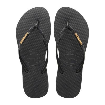 Havaianas Slim Logo Metallic Flip Flops W