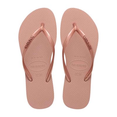 Havaianas Slim Logo Metallic Flip Flops W