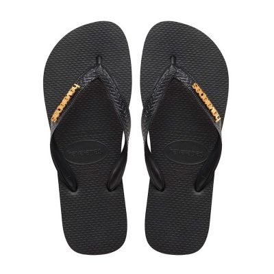 Havaianas Logo Metallic Flip Flops W