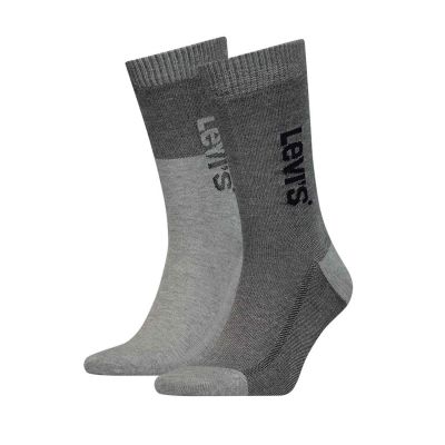 Levis Regular Cut Denim Logo Socks 2-Pack