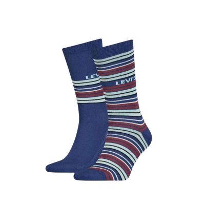 Levis Regular Cut Multicolor Stripe Socks 2-Pack