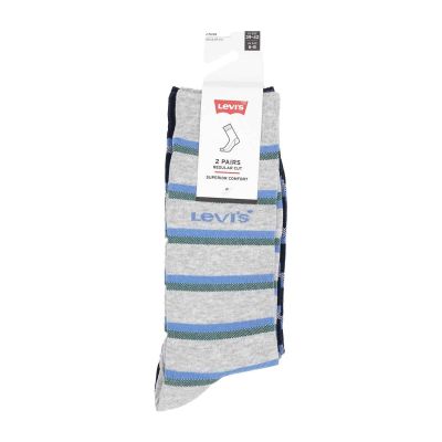Levis Regular Cut Bird Eye Socks 2-Pack M