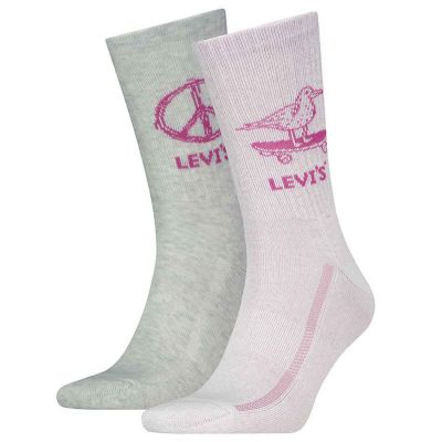 Levis Regular Cut Graphic Socks 2-Pack