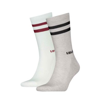 Levis Regular Cut Short Stripe Socks 2-Pack
