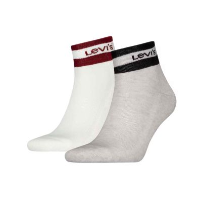Levis Mid Cut Sport Stripe Socks 2-Pack