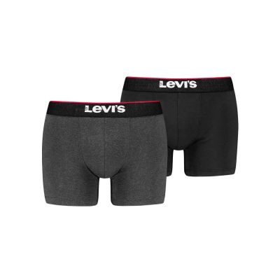 Levis Logo WB Denim Boxer Briefs 2-Pack M
