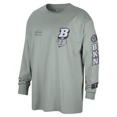 Nike NBA Brooklyn Nets Courtside Longsleeve Tee M