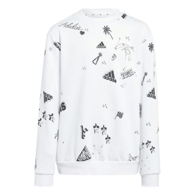adidas Brand Love Allover Print Sweater K
