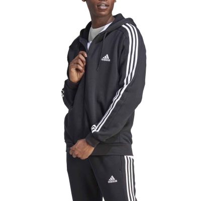 adidas Essentials Fleece 3-Stripes Full-Zip Hoodie M