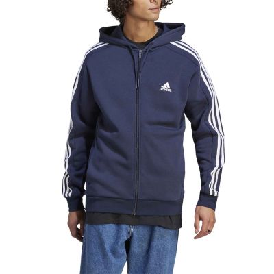 adidas Essentials Fleece 3-Stripes Full-Zip Hoodie M