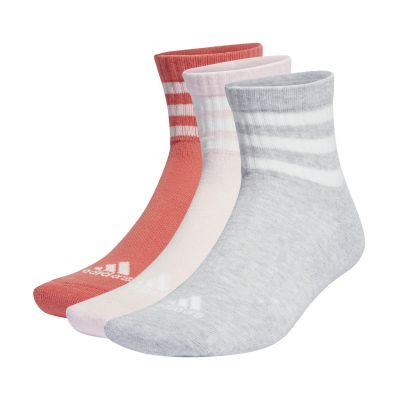 adidas 3-Stripes Cushioned Sportswear Mid-Cut Socks 3 Pairs