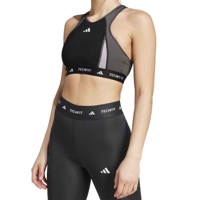 adidas TECHFIT Medium-Support High-Neck Bra W