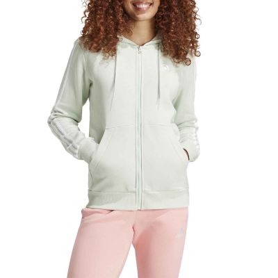 adidas Essentials 3-Stripes Full-Zip Fleece Hoodie W