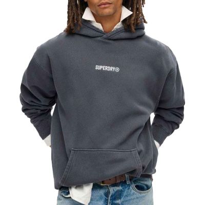 Superdry Micro Logo Graphic Loose Hoodie M