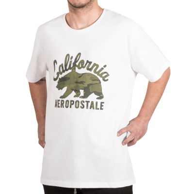 Aeropostale 3D Camo Bear Graphic T-Shirt M