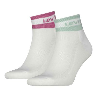 Levis Mid Cut Short Socks 2-Pack