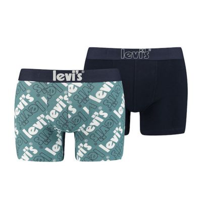 Levi's Poster Logo All-Over-Print Boxer Briefs 2-Pack M